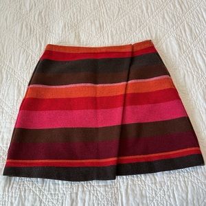 Loft wool blend wrap skirt